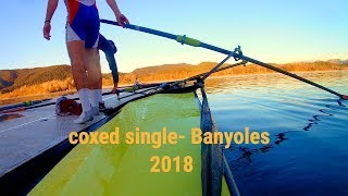 COXED SINGLE Leander training camp [upl. by Kelcey532]