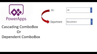 How to create cascading Combobox control and dependent Combobox control in canvas app power app [upl. by Ahseenyt]