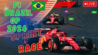 🔴 F1 GP Brasile 2024➡️ Sprint Race  Live Timing🏁 BrazilGP LIVE [upl. by Jemie]