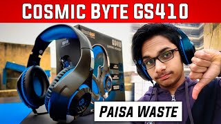 Cosmic Byte GS410 GAMING Headphones Review  Best Gaming Headphones under Rs 1000 [upl. by Stets]