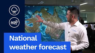 National Weather Forecast 23 September 2024 Rainband over central amp northern Aus pushing east [upl. by Elnora]