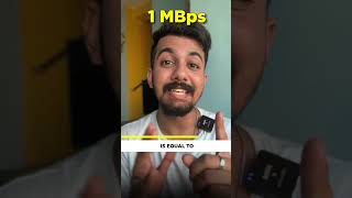 MBps vs Mbps in internet speed shorts  Aaditya Iyengar  Lordmoneyengar [upl. by Euphemia]