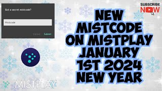 New Mistcode On Mistplay January 1St 2024  mistplay mistcode motivation [upl. by Llemart]