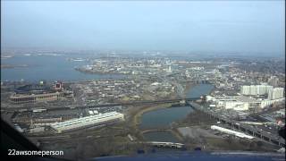 Landing At LaGuardia Cockpit View HD [upl. by Annavaj70]