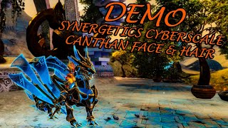 Guild Wars 2  Synergetics Cyberscale amp Canthan Faces and Hair Demo [upl. by Akinnej]