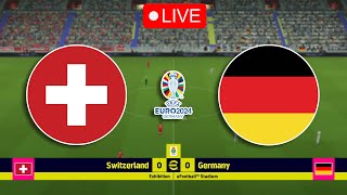 🔴LIVE  Switzerland vs Germany  UEFA EURO 2024  Group Stage Match [upl. by Yendor]