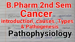 Cancer  Introduction Causes Types amp Pathogenesis Pathophysiology BPharmacy 2nd semester [upl. by Anital650]