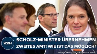 AMPELAUS FDPMinister entlassen ScholzMinister übernehmen zweites Ministerium [upl. by Albion]