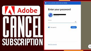 How To Cancel Adobe Subscription 2024 Easy Tutorial [upl. by Dyraj945]