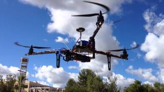 Pixhawk Test Flight on Tricopter in Loiter Mode [upl. by Rramaj918]