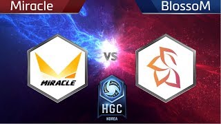 HGC KR MIRACLE VS BLOSSOM Phase 1 2018 [upl. by Elleivad]