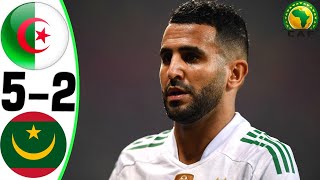 Algeria vs Mauritania 52  All Goals and Highlights  2024 🔥 MAHREZ [upl. by Kleinstein505]