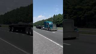 Custom Straight Piped Peterbilt 379 Trucking Down Interstate I97 South shorts truckspotting [upl. by Ecirrehs]