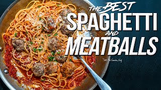 THE BEST SPAGHETTI AND MEATBALLS  SAM THE COOKING GUY 4K [upl. by Eanahs]