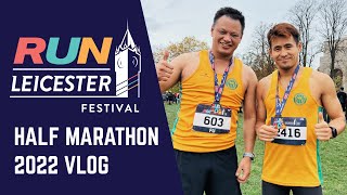 RUN LEICESTER HALF MARATHON 2022 [upl. by Assilem745]