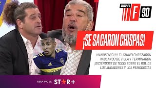 ¡SE SACARON CHISPAS Manusovich y el Chavo EXPLOTARON hablando sobre Villa y Boca [upl. by Corvin]