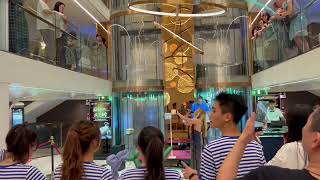 yangtze river cruise Filipino band performance inside the cruise [upl. by Sekoorb299]