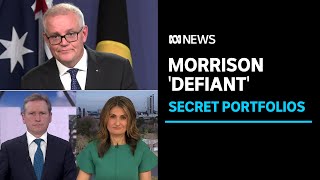 Defiant Scott Morrisons explanation for secrecy unconvincing  ABC News [upl. by Lrat]