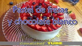 Delicioso pastel de fresas y chocolate blanco [upl. by Emixam359]