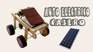 Auto Eléctrico Recargable Usando Paneles Solares [upl. by Ahsiekit]