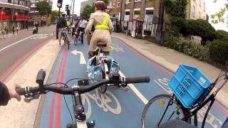 Londons Cycle Superhighway 7 CS7  rideablebike [upl. by Garett]