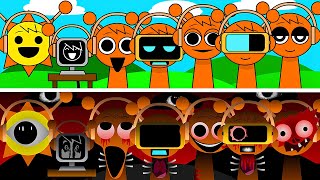 Incredibox Sprunki All Orange Oren Version  Normal Vs Horror Style [upl. by Asir]