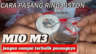 CARA PASANG RING PISTON YAMAHA MIO M3 mekanik otomotif [upl. by Ardnaet]