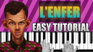 Stromae  Lenfer Piano Tutorial [upl. by Darrey]