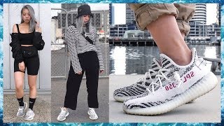 YEEZY BOOST 350 V2 ZEBRA RESTOCK  LOOKBOOK  LACING STYLES 2018 [upl. by Hugon]