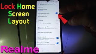 How to Lock Home Screen Layout in Realme 5 [upl. by Airal366]