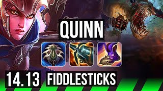 QUINN vs FIDDLESTICKS JGL  1615 Legendary 1100 games  NA Master  1413 [upl. by Hallie]