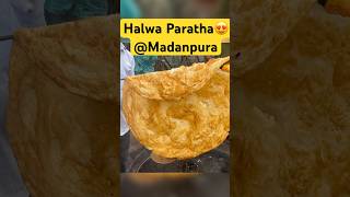 Halwa Paratha  Madanpura  Byculla streetfood trending shorts youtubeshorts viralvideos food [upl. by Ahgem]