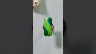 Stunning Swirls Nail Art 💚🌟🎀 youtubeshorts nailart easynails swirlnails acrylicnails [upl. by Annyl533]