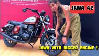 Jawa 42 with 350cc engine launched at ₹199L  Jawa 42 walkaround [upl. by Kcirddec765]