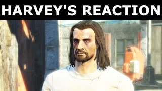 Fallout 4 Nuka World  Harveys Reaction After Ending Destroying One Raider Gang All Options [upl. by Ressay]