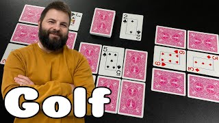 How to Play Golf  6 and 9 card games  tableau building fun [upl. by Etselec]