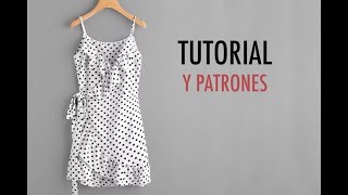 Aprender a coser vestido cruzado de mujer patrones gratis [upl. by Telimay]