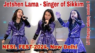 NESt FEST2024 New Delhi  Jetshen Lama Sa Re Ga Ma Pa Lil Champs Session9 winner [upl. by Sapphera]