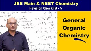 General Organic Chemistry  Revision Checklist 5 for JEE amp NEET Chemistry [upl. by Benco]