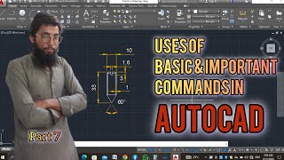 Uses of basic amp Important commands in AutoCAD  part 7 [upl. by Selmore]