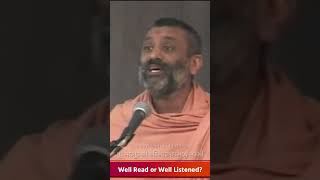 Well read or well listened  Pu Hariswarupdasji Swami Shorts [upl. by Ejroj]