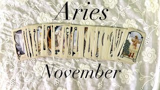 Aries November 2024 Tarot Reading  move fast love deeply rise above [upl. by Gehlbach727]