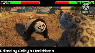 Po vs Tai Lung with healthbars  Final Fight [upl. by Lancey]