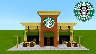 Minecraft Tutorial How To Make A Starbucks quot2019 City Tutorialquot [upl. by Phillipe]