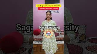 How to get admission in DHSGSU sagaruniversity dhsgsu utdsagar priyanshijain cuet2024 cuetug [upl. by Okire459]