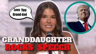 Trump Grand Daughter RNC Speech A Showstopper [upl. by Niamrej554]