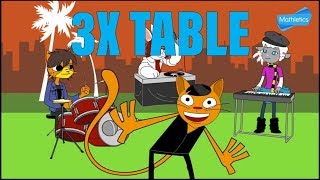 3x TABLE SONG MATHLETICS [upl. by Cate]