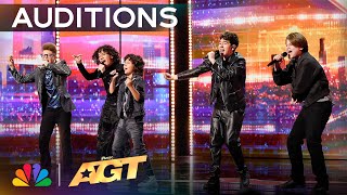 Simon Cowell Has Boy Band Menudo Sing TWICE  Auditions  AGT 2024 [upl. by Aninotna]