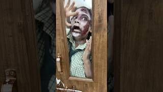 Zombie Ka Kiya Makeup🧟‍♀️🧟 sanjhalikavlog haunted horror minivlog zombie bhootiya [upl. by Ferino]