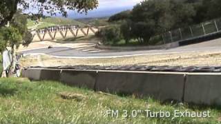 FM 25quot vs 3quot Turbo Exhaust Flyby Comparison [upl. by O'Shee]